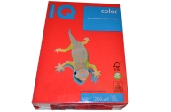 Бумага IQ color А4, 160 г/м, 250 л., интенсив кораллово-красная CO44 ш/к 00976 цена за 1 лист оптом