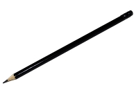 Карандаш чернографитный Attache, 190мм шестигр, ласт, HB, черн. корп. под лого оптом