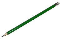 Карандаш чернографитный Attache, 190мм шестигр, ласт, HB, зелен. корп. под лого оптом