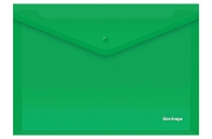 Папка-конверт на кнопке Berlingo, А4, 180мкм, зеленая оптом