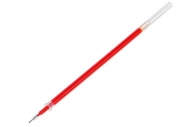 Стержень гелевый красный, 0. 5 мм, внутренний d-2. 4 мм, L-128 мм игольчатый пишущий узел пластик/мета оптом
