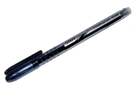 Ручка стираемая гелевая STAFF, ЧЕРНАЯ, корпус черный, хром. детали, 0,5 мм, линия 0, 38мм, оптом