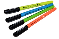 Ручка шариковая масляная BRAUBERG i-Stick Neon, СИНЯЯ, корпус ассорти, 0, 7мм, линия 0, 35мм, 142948 оптом