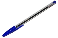 Ручка шариковая STAFF Basic Budget BP-04, СИНЯЯ, линия письма 0,5 мм, с штрихкодом, 143868 оптом