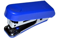 Мини-степлер №10 OfficeSpace до 7л., пластиковый корпус, синий оптом