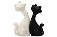 Набор ластиков фигурных CENTRUM "Коты" 2 шт., 65х20х90 мм, белый/черный, 86125 оптом