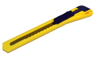 Нож универсальный BRAUBERG 9 мм, автофиксатор, цв. корп. ассорти, оптом