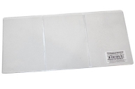 Обложка для автодокументов трехсекционная, 262х122 мм (в разлож. виде), ПВХ, прозрачная, ДПС, 1415 оптом