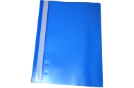 Папка-скоросшиватель пластик. OfficeSpace, А4, 120мкм, синяя с прозр. верхом оптом