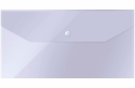 Папка-конверт на кнопке OfficeSpace С6 (135*250мм), 150мкм, прозрачная оптом