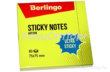   Berlingo "Ultra Sticky", 75*75, 80,   