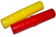 Пенал-тубус ПИФАГОР пластиковый, тонированный, ассорти, 5 цветов, 19, 5х4, 5 см, 271583 оптом