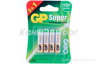  GP Super AAA (LR03) 24A , BC4 ( 3+1) 