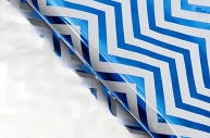 Плёнка металлизированная "Волна", цвет синий, 50 х 70 см оптом