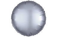 Шар фольгированный 5" «Круг» с клапаном, матовый, цвет серый оптом