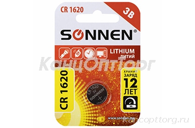  CR1620 1  ", , " SONNEN Lithium  , 455599 