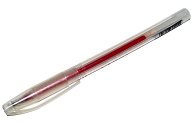 Ручка гелевая красная 0. 5 мм, тонированный корпус оптом