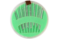 Иглы швейные в пластиковой коробочке, 24 шт, цвет МИКС оптом