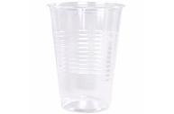 Одноразовые стаканы 200мл, пластиковые, БЮДЖЕТ, прозрачные, ПП, хол/гор, LAIMA, 600933 оптом