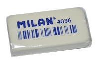 Ластик каучуковый Milan 4036, 3, 9х2х0, 8, белый оптом