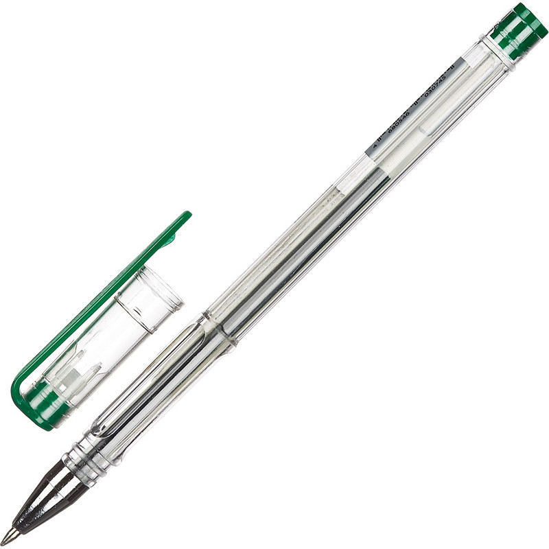 Ручка гелевая неавтоматическая Attache зеленый стерж., 0,5мм, без манж оптом