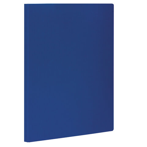 Папка с боковым металлическим прижимом STAFF, синяя, до 100 листов, 0,5 мм, 229232 оптом