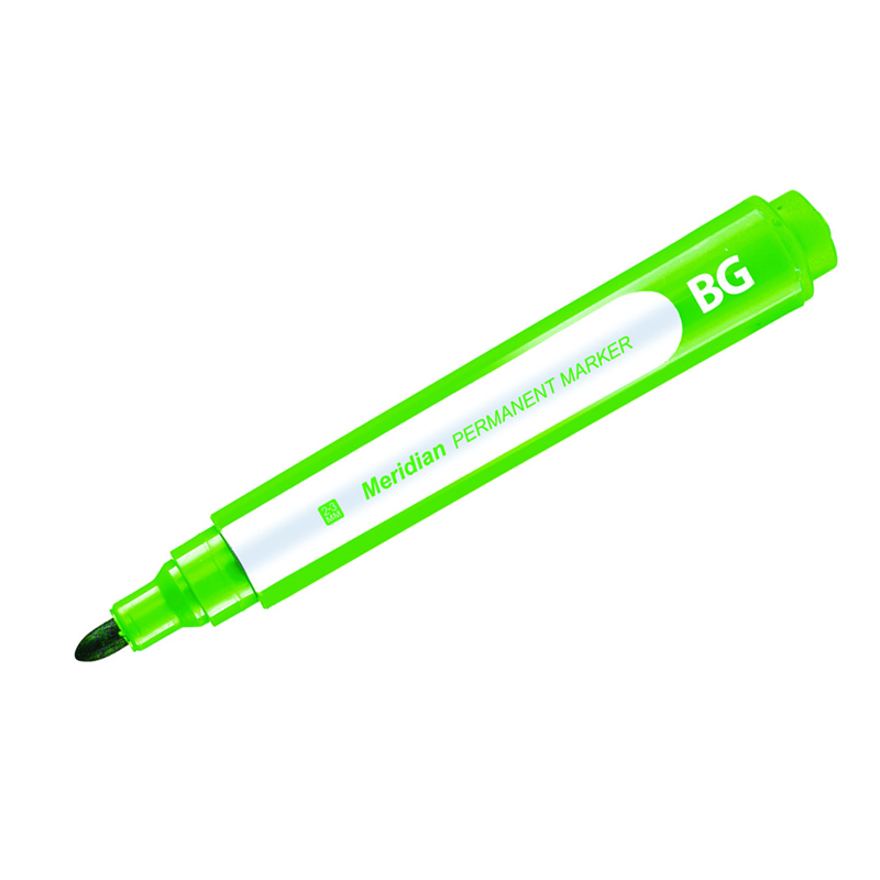 Маркер перманентный BG "Meridian" зеленый, 2-3мм оптом