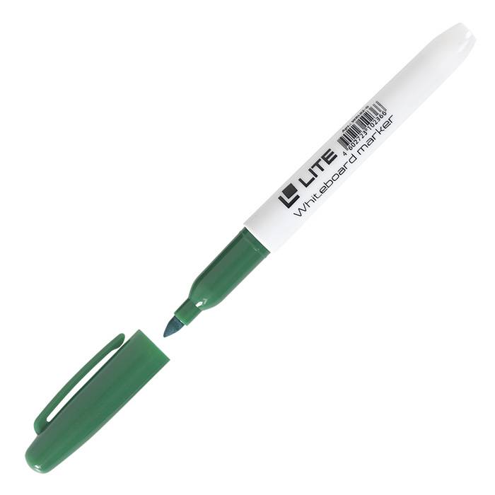 Маркер для белых досок LITE 4 мм, зеленый, круглый оптом