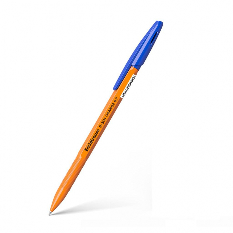 Ручка шариковая неавтоматическая ErichKrause R-301 Orange Stick 0.7 чер.син оптом
