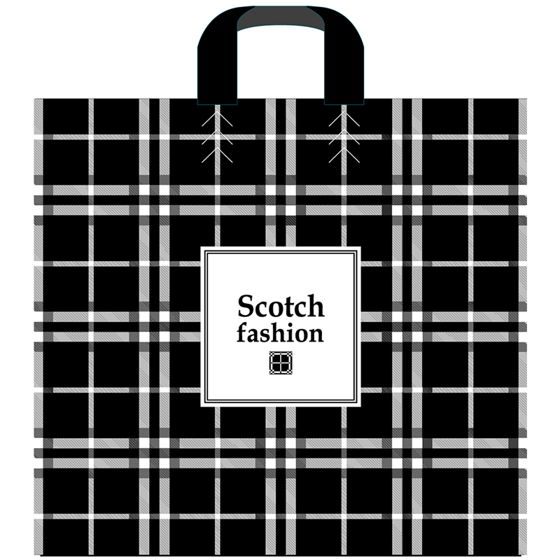 Пакет с петлевой ручкой Артпласт "Scotch fashion", оптом