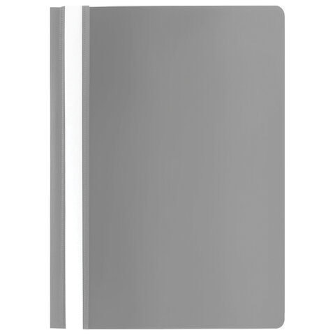 Скоросшиватель пластиковый STAFF, А4, 100/120 мкм, серый, 229238 оптом