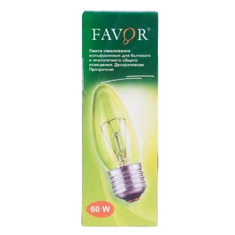 Лампа накаливания Favor ДС 230-60Вт E27 (100) 8109012 оптом