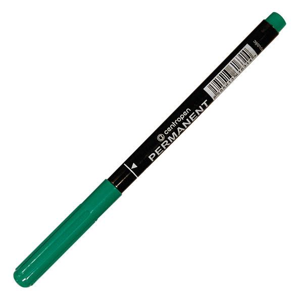 Маркер перманентный PERMANENT 1 мм, зеленый, круглый оптом