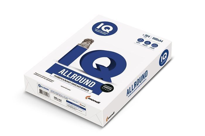 Бумага IQ ALLROUND 500 л. 80 г/м2 А4 марка В оптом