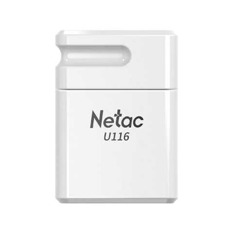 Флеш-диск 16 GB NETAC U116, USB 2.0, белый, NT03U116N-016G-20WH оптом