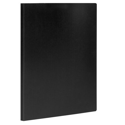 Папка с боковым металлическим прижимом STAFF, черная, до 100 листов, 0,5 мм, 229233 оптом