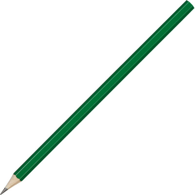 Карандаш чернографитный Attache, 177 мм шестигр., HB, зелен.корп. под лого оптом