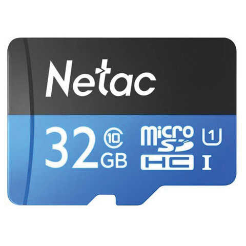   microSDHC 32  NETAC P500 Standard, UHS-I U1, 80 / (class 10), , NT02P500STN-032G-R 