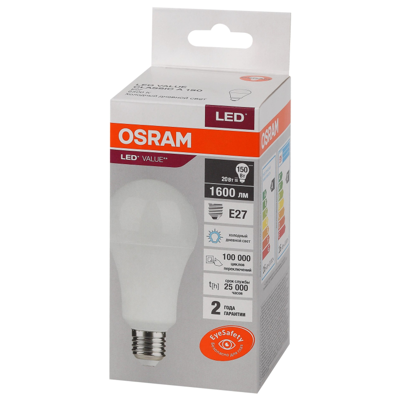  OSRAM LED Value A, 1600, 20 ( 150), 6500 