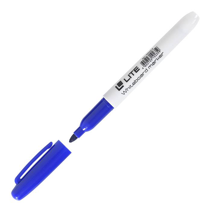 Маркер для белых досок LITE 4 мм, синий, круглый оптом