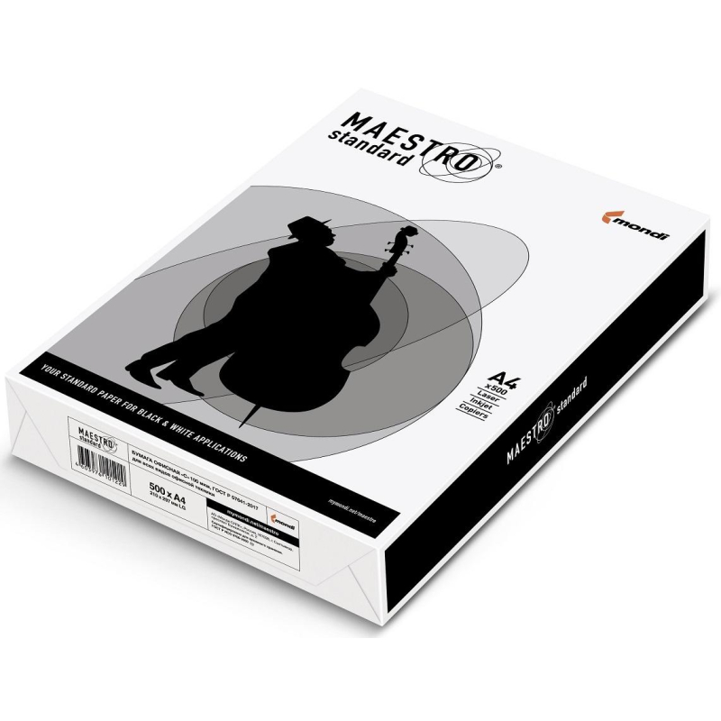 Бумага Maestro Standard (А4, марка С, 80 г/кв.м, 500 л) оптом