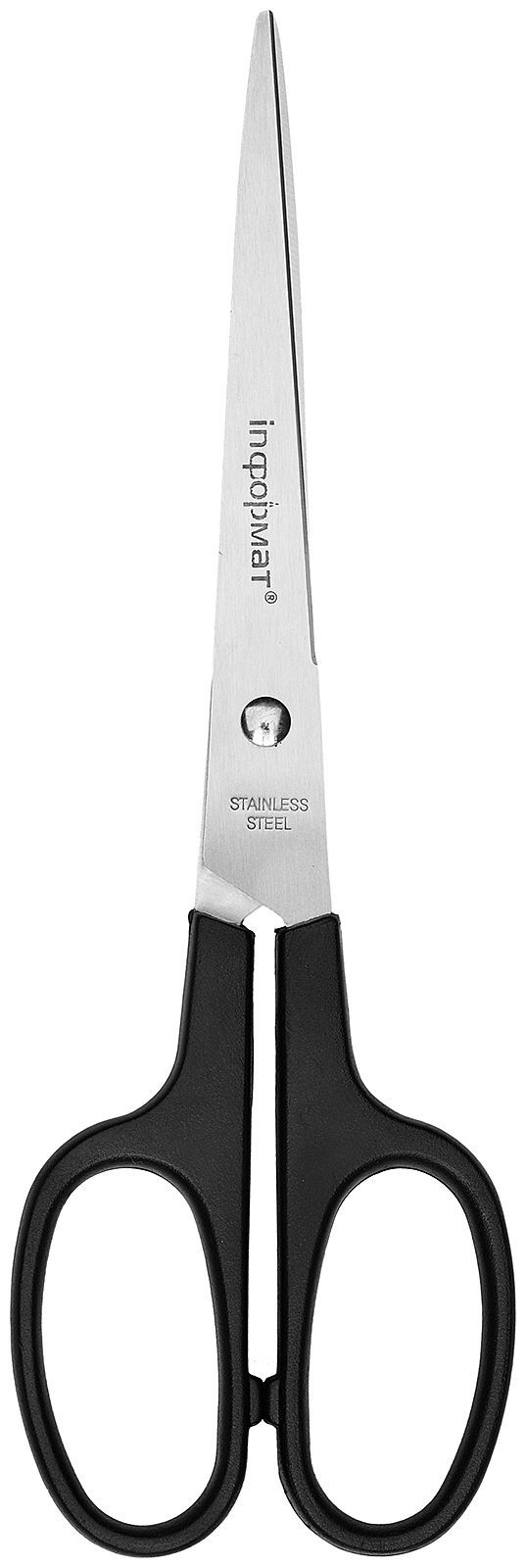 Ножницы INFORMAT 180 мм, с пластиковыми ручками, чёрные оптом