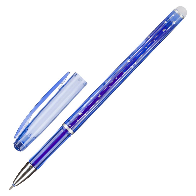 Ручка гелевая со стираем чернилами Attache корп синий, линия 0.5 мм, синяя оптом