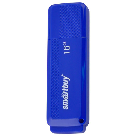 Флеш-диск 16 GB, SMARTBUY Dock, USB 2.0, синий, SB16GBDK-B оптом