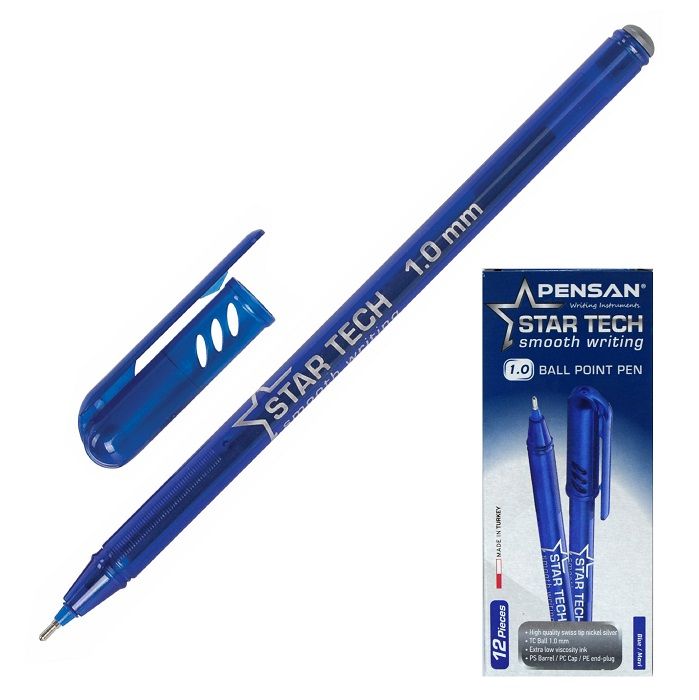 Ручка масляная PENSAN STAR TECH синий 1 мм оптом