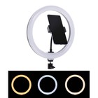 Светодиодная кольцевая лампа 26 см, пульт управления светом/держатель для телефона, чёрная оптом