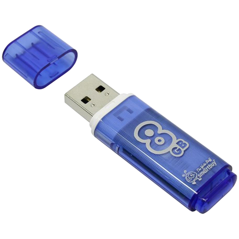 Память Smart Buy "Glossy"  8GB, USB 2.0 Flash Driv оптом