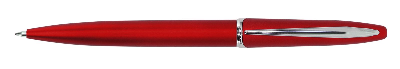 Ручка для логотипа шариковая автоматическая INFORMAT INSPIRATION 0,7 мм, синяя, красный корпус оптом