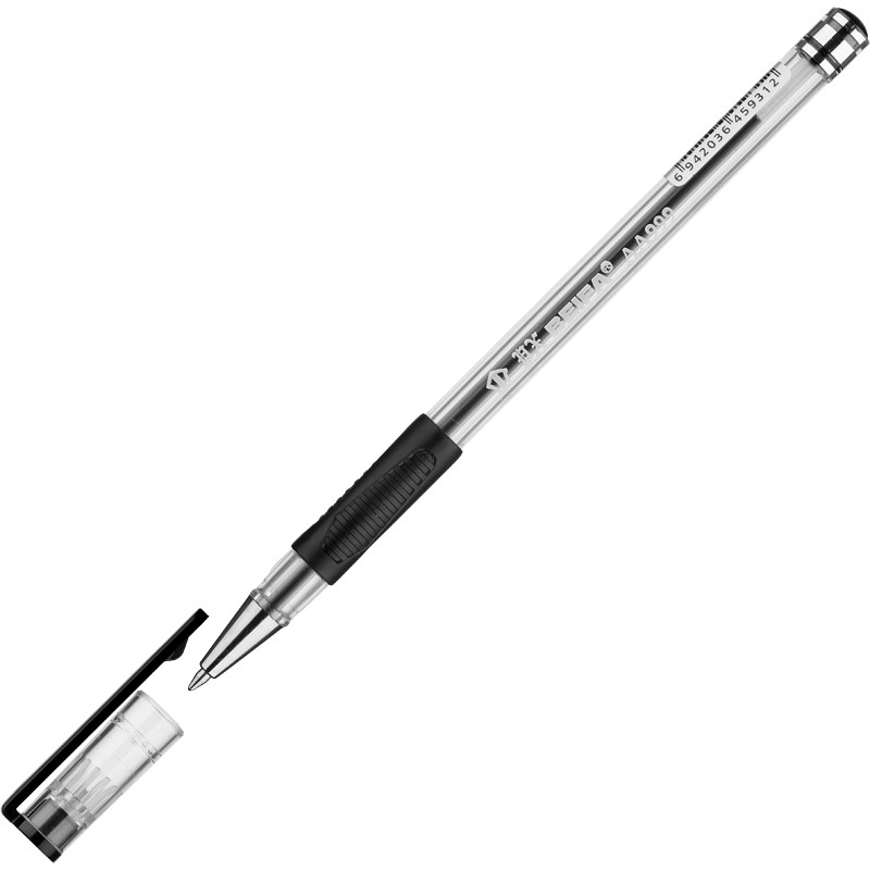 Ручка шариковая Beifa АА999 0,5мм черный с рез.манж.Китай оптом
