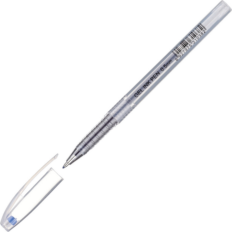 Ручка гелевая неавтоматическая Attache Ice синий стерж, 0,5мм оптом
